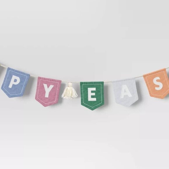 Threshold  72" Happy‎ Easter Garland Banner with Tassels Target Spring 2024 - Picture 3 of 4